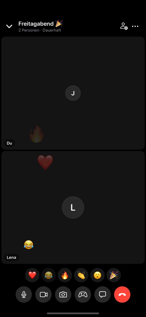 Spark: Video-Raum mit Freunden
